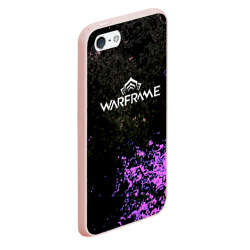 Чехол для iPhone 5/5S матовый Warframe брызги неоновых красок - фото 2