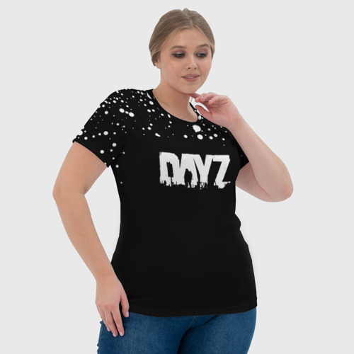 Женская футболка 3D DayZ крачки белые, цвет 3D печать - фото 6