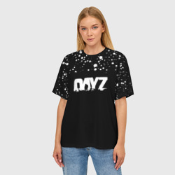 Женская футболка oversize 3D DayZ крачки белые - фото 2