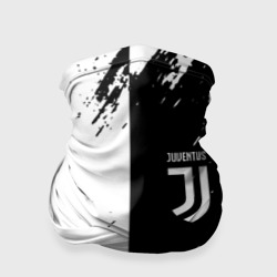 Бандана-труба 3D Juventus краски чёрнобелые