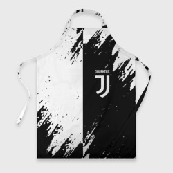 Фартук 3D Juventus краски чёрнобелые