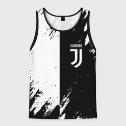 Мужская майка 3D Juventus краски чёрнобелые