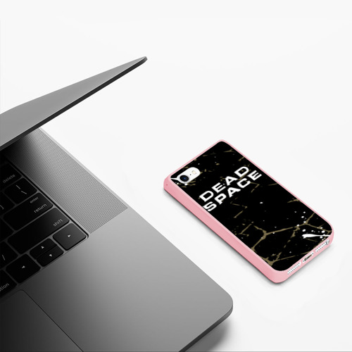 Чехол для iPhone 5/5S матовый Dead space текстура, цвет баблгам - фото 5