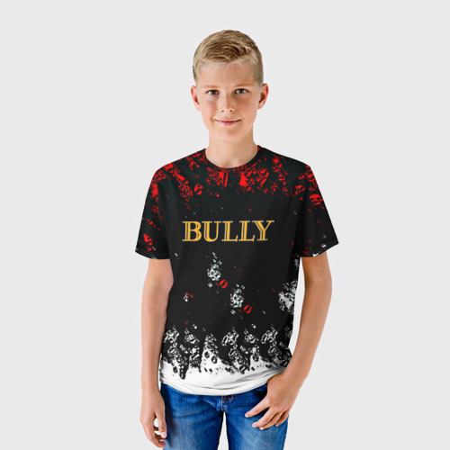 Детская футболка 3D с принтом Bully краски, фото на моделе #1