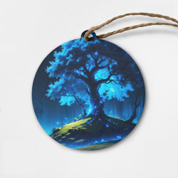 Деревянная игрушка круг Night magic tree