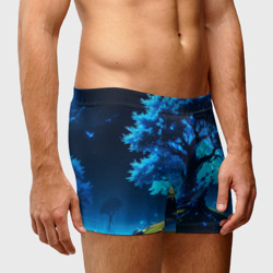 Мужские трусы 3D Night magic tree - фото 2