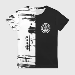 Женская футболка 3D Silent hill краски текстура гейм