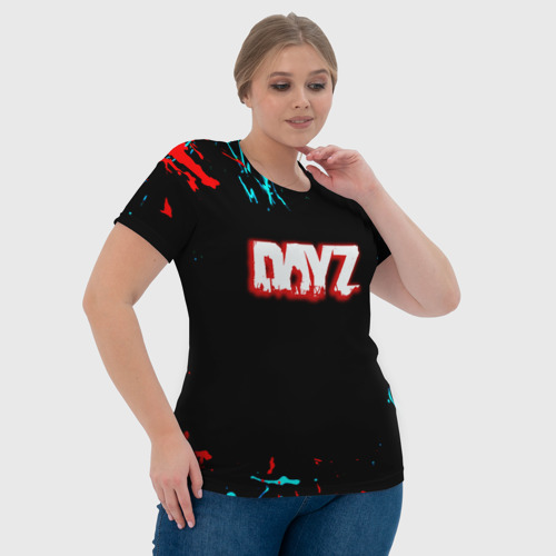 Женская футболка 3D DayZ краски, цвет 3D печать - фото 6