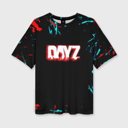 Женская футболка oversize 3D DayZ краски