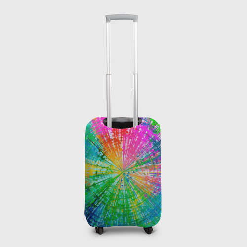 Чехол для чемодана 3D Цветной шпиц, цвет 3D печать - фото 2