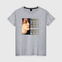 Lee Know top – Женская футболка хлопок с принтом купить со скидкой в -20%