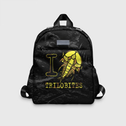 Детский рюкзак 3D I love trilobites