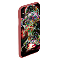 Чехол для iPhone XS Max матовый Хамелеоновый рейв - фото 2