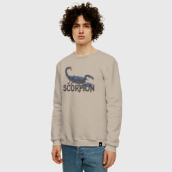 Мужской свитшот хлопок Знак зодиака scorpion - фото 2