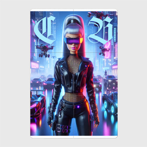 Магнитный плакат 2Х3 Cyber Barbie - neural network