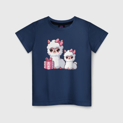Альпаки с подарком – Детская футболка хлопок с принтом купить со скидкой в -20%