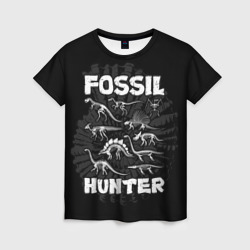 Женская футболка 3D Fossil hunter 