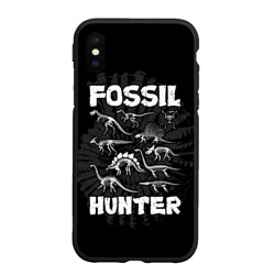 Чехол для iPhone XS Max матовый Fossil hunter 