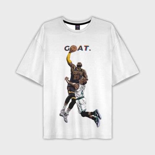 Мужская футболка oversize 3D Goat 23 - LeBron James, цвет 3D печать