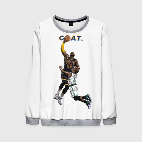 Мужской свитшот 3D Goat 23 - LeBron James, цвет меланж