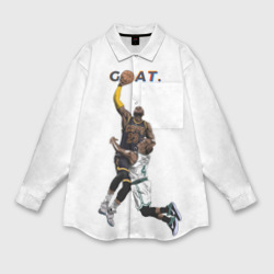 Женская рубашка oversize 3D Goat 23 - LeBron James