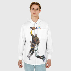 Мужская рубашка oversize 3D Goat 23 - LeBron James - фото 2