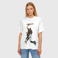 Женская футболка oversize 3D Goat 23 - LeBron James - фото 2