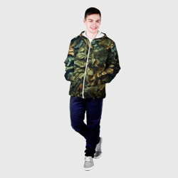 Мужская куртка 3D Реалистичный камуфляж из листьев - фото 2