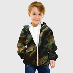 Детская куртка 3D Реалистичный охотничий камуфляж из ткани и листьев - фото 2