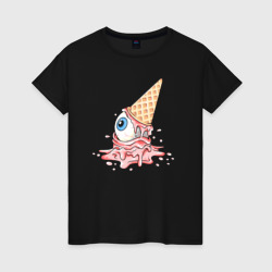 Женская футболка хлопок Ice cream eye