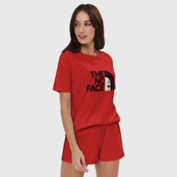 Женская пижама с шортиками хлопок The no face - безликий - фото 2