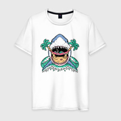 Мужская футболка хлопок Summer shark