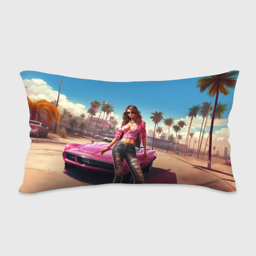 Подушка 3D антистресс GTA 6 girl logo - фото 2