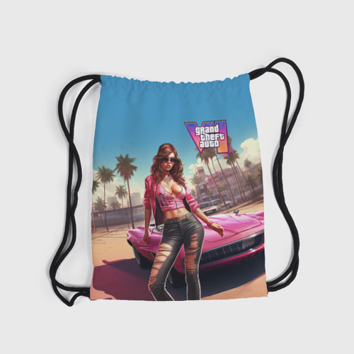 Рюкзак-мешок 3D GTA 6 girl logo - фото 6