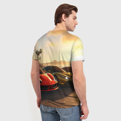 Мужская футболка 3D ГТА6 автопарк, цвет 3D печать - фото 4