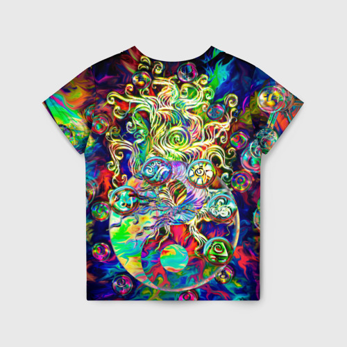 Детская футболка 3D Знаковые пузырьки, цвет 3D печать - фото 2