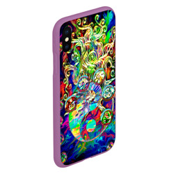 Чехол для iPhone XS Max матовый Знаковые пузырьки - фото 2