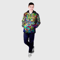 Мужская куртка 3D Знаковые пузырьки - фото 2