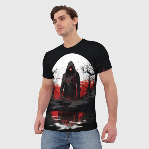Мужская футболка 3D Stalker 2 ghost, цвет 3D печать - фото 3