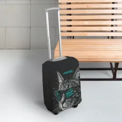 Чехол для чемодана 3D Hacked cat - фото 2