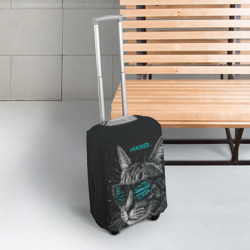 Чехол для чемодана 3D Hacked cat - фото 2