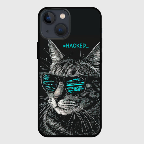 Чехол для iPhone 13 mini Hacked cat