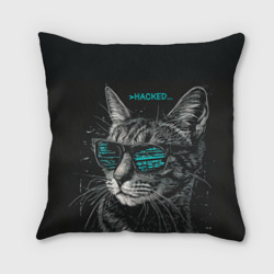 Подушка 3D Hacked cat