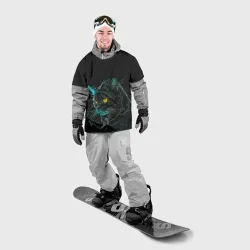 Накидка на куртку 3D Кот      хакер 