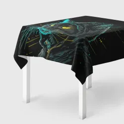 Скатерть 3D Кот      хакер 