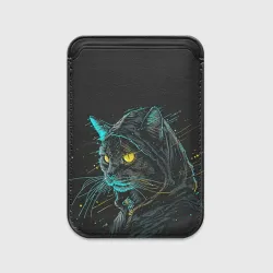 Картхолдер Magsafe магнитный Кот      хакер 