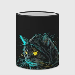 Кружка с полной запечаткой Кот      хакер  - фото 2