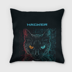 Подушка 3D Cat    hacker
