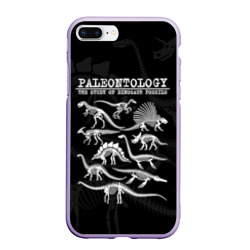 Чехол для iPhone 7Plus/8 Plus матовый Paleontology - the study of dinosaur fossils