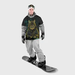 Накидка на куртку 3D Хакер  кот 